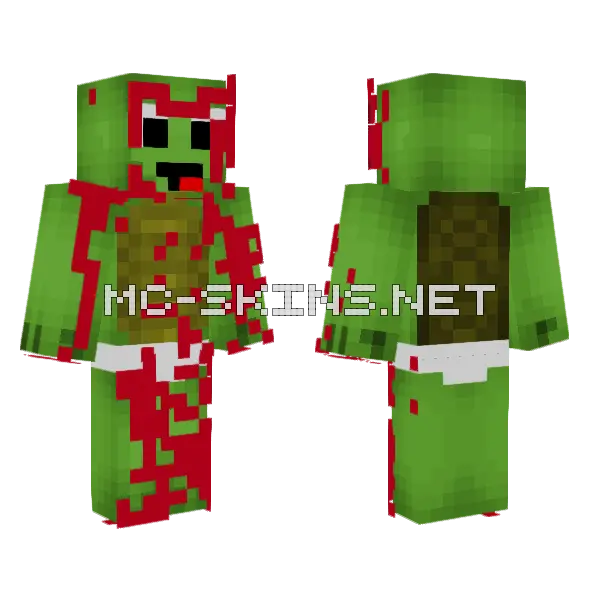 Baby Mikey 18 Minecraft skin, front and back