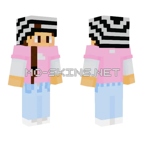 Baby Outfit Minecraft skin, front and back