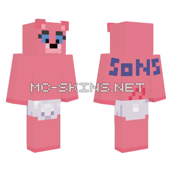 Baby Panky H B Minecraft skin, front and back