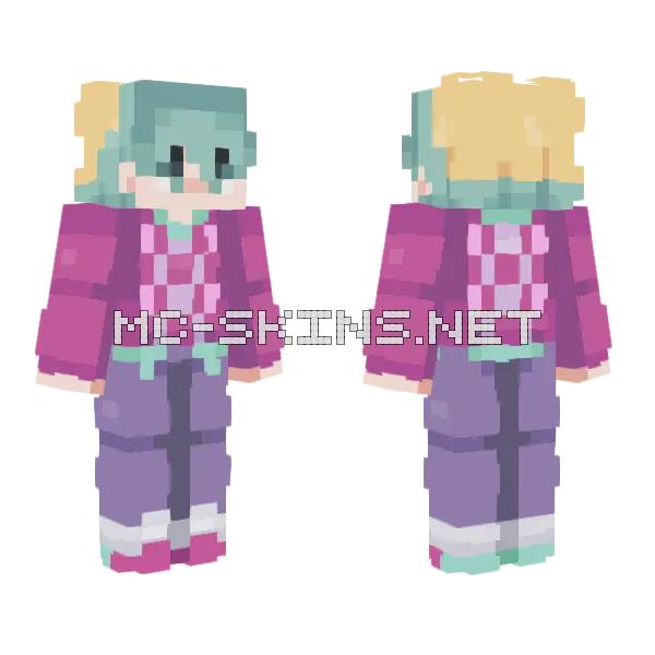 Baby Saja Minecraft skin, front and back