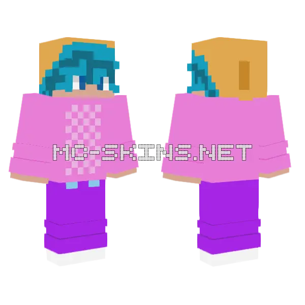 Baby Saja Boys Minecraft skin, front and back