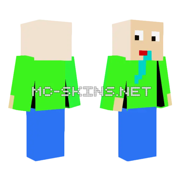 Baby With Blue Bib Minecraft skin, front and back