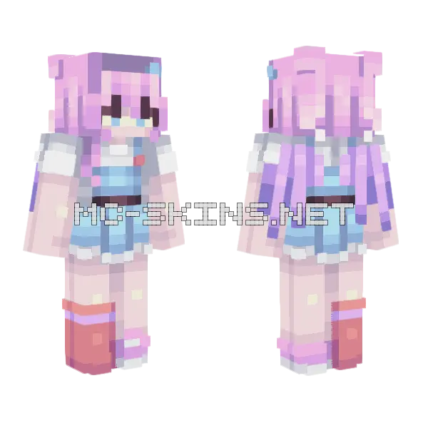 Back On Track Minecraft skin, front and back