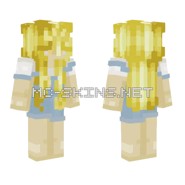 Back Then In Summer Minecraft skin, front and back