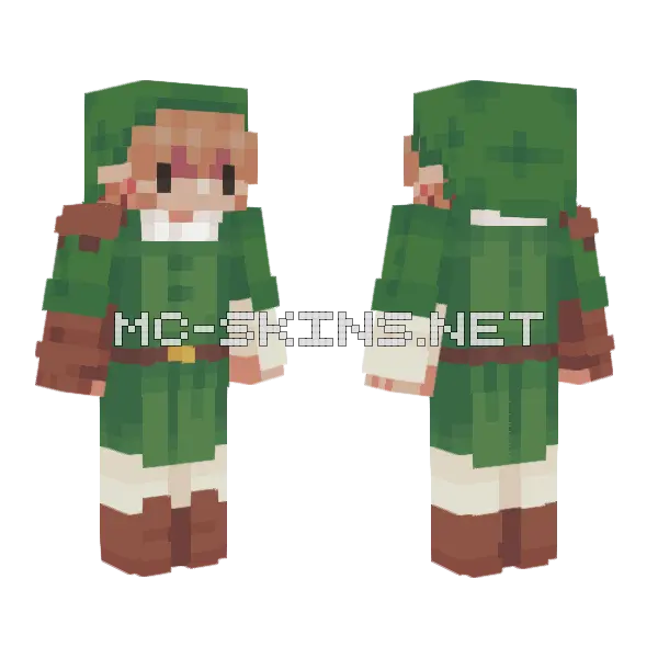 Back To Beta Minecraft skin, front and back