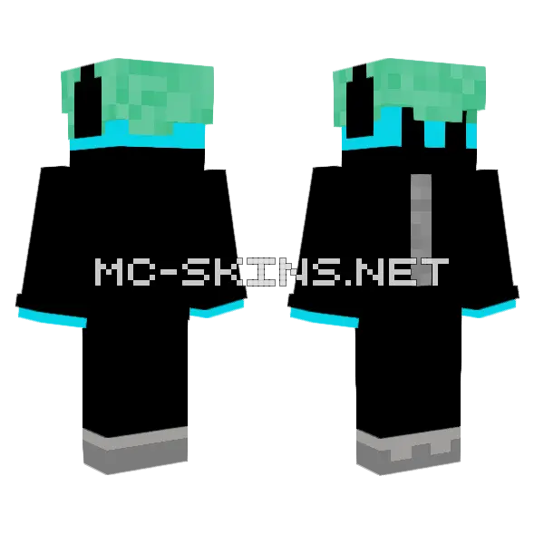Backwards Brlosky Minecraft skin, front and back