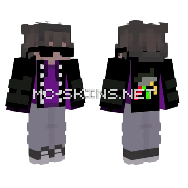 Bad Boy 2 Minecraft skin, front and back