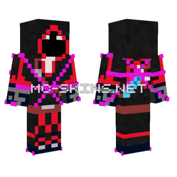 Badboyhalo Insane Minecraft skin, front and back