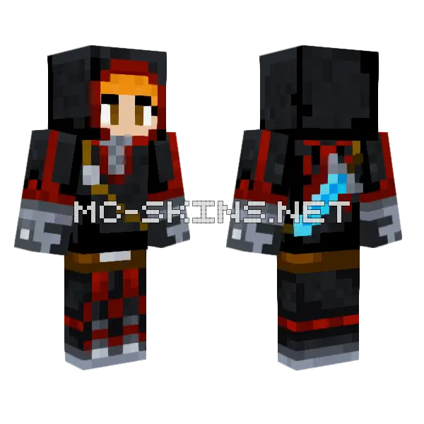 Badboyhalo My Friend Minecraft skin, front and back