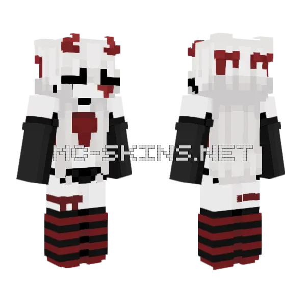 Baddie Minecraft skin, front and back