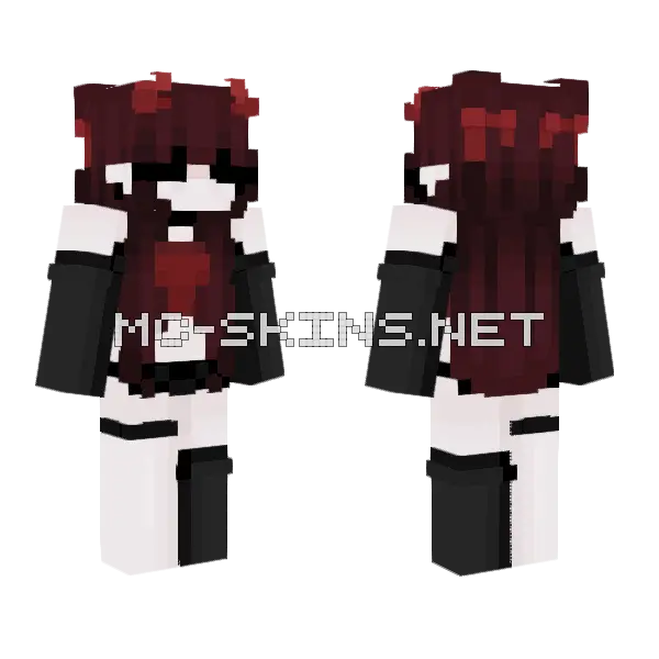 Baddie Remake Minecraft skin, front and back