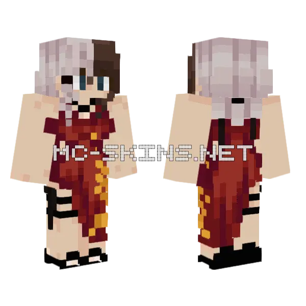 Bagi Ada Wong Minecraft skin, front and back