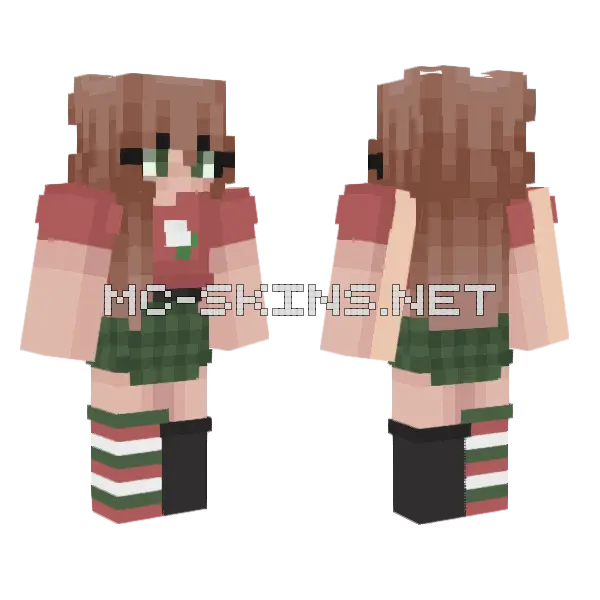 Baking Cookies Minecraft skin, front and back