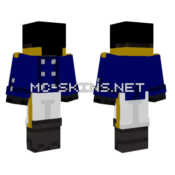Baldari Hussar Minecraft skin, front and back