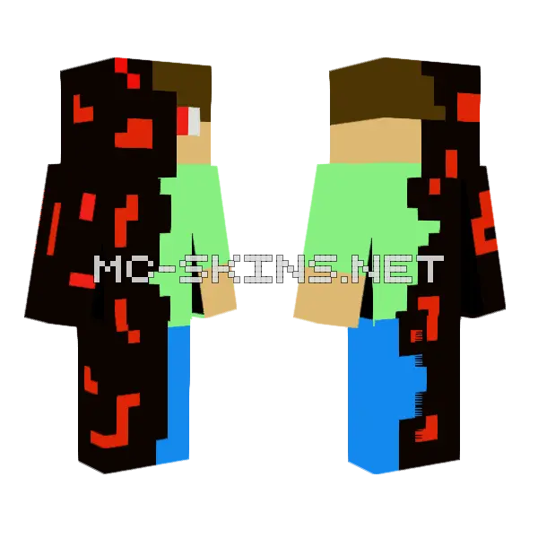 Balgox Rojo Minecraft skin, front and back