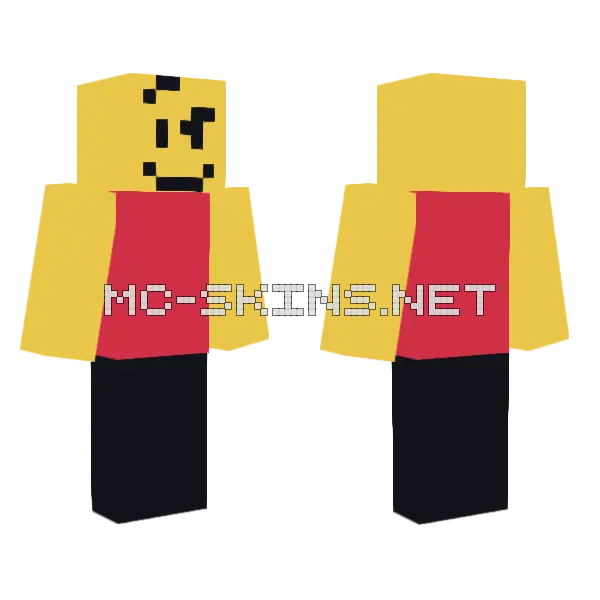Baller Minecraft skin, front and back
