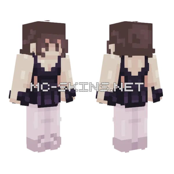 Ballet Tutu Minecraft skin, front and back