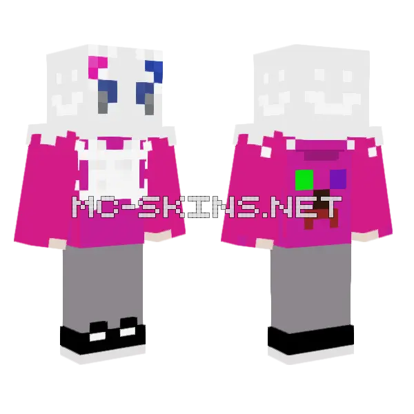 Ballora Minecraft skin, front and back
