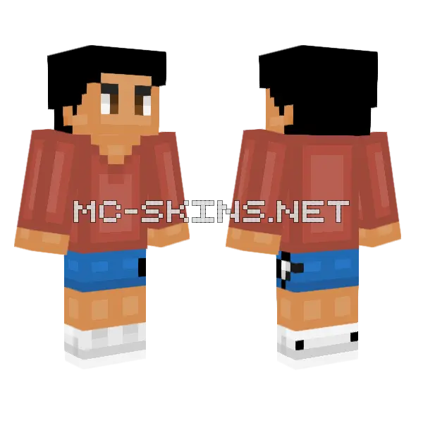 Bam Minecraft skin, front and back