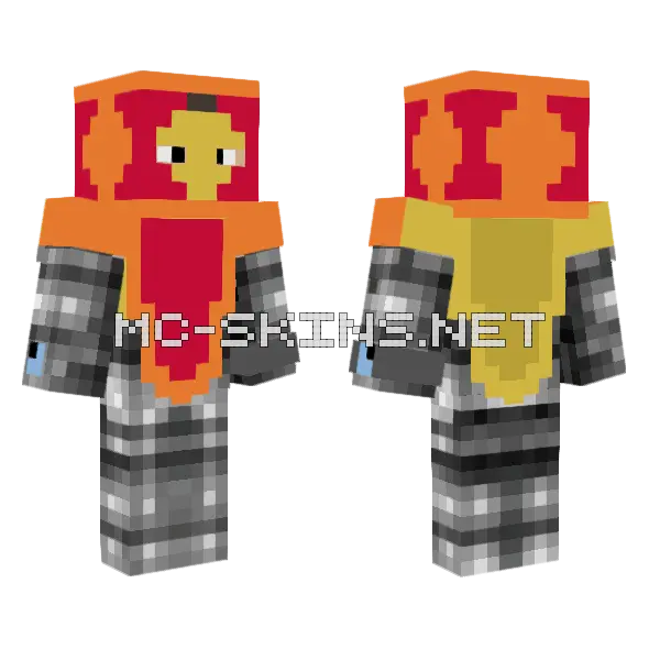 Banana Assassin Minecraft skin, front and back