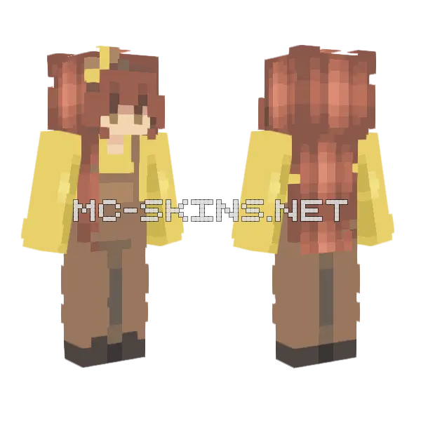 Banana Boy Minecraft skin, front and back