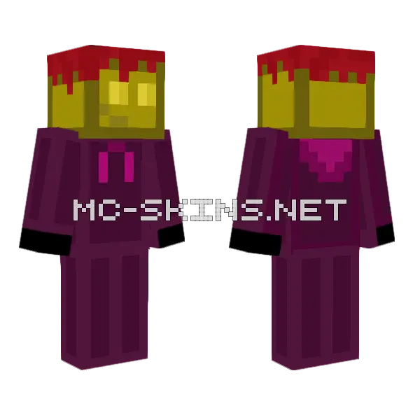 Banana Combat Minecraft skin, front and back