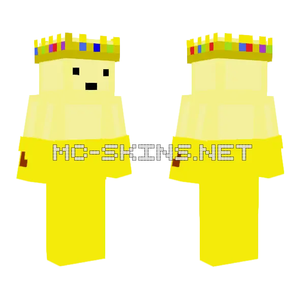 Bananaking 1 Minecraft skin, front and back