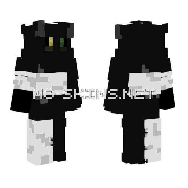Bandaged Flipping Minecraft skin, front and back