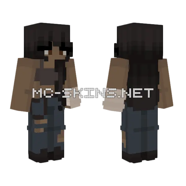 Bandaged Girl Edited Minecraft skin, front and back