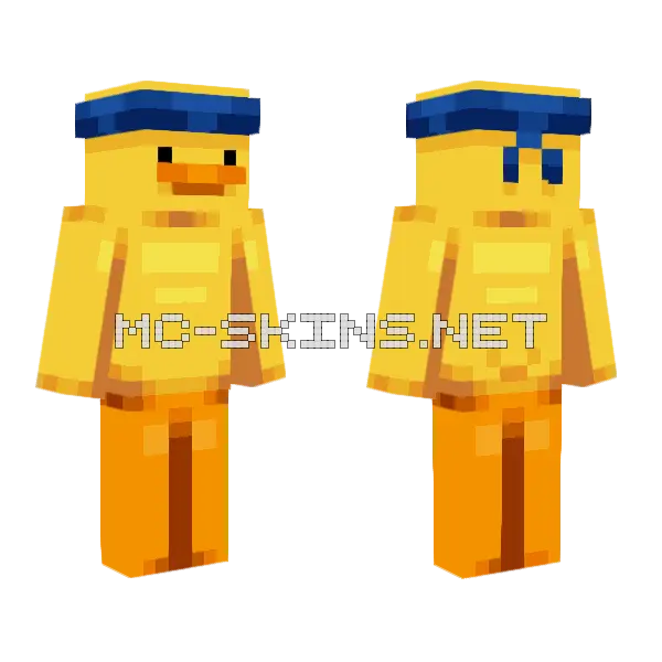 Bandana Duck Minecraft skin, front and back