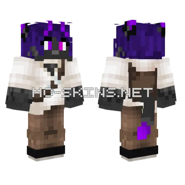 Bandit Fox Skin Minecraft skin, front and back