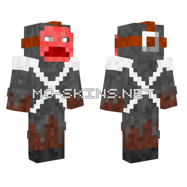 Banditry Minecraft skin, front and back