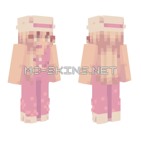 Barbie Girl Skin Minecraft skin, front and back