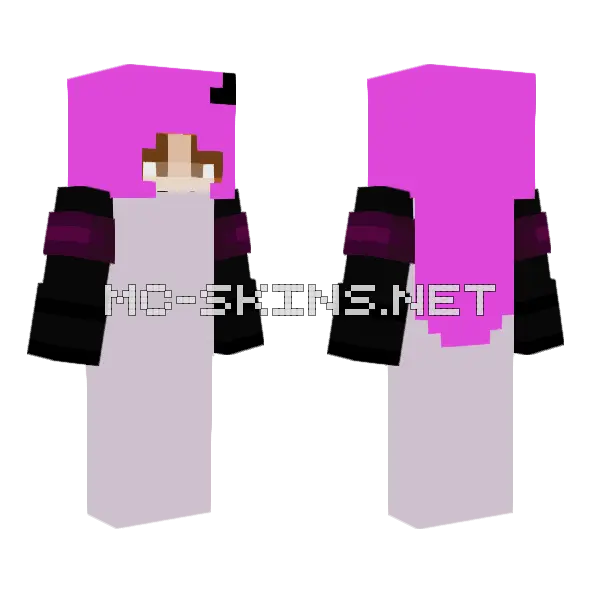 Barbie Meisje Minecraft skin, front and back