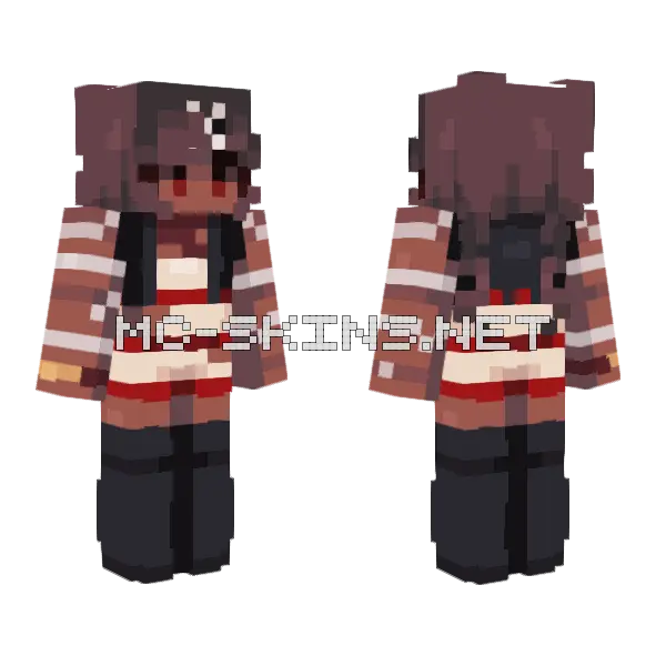 Barbie Wire Minecraft skin, front and back