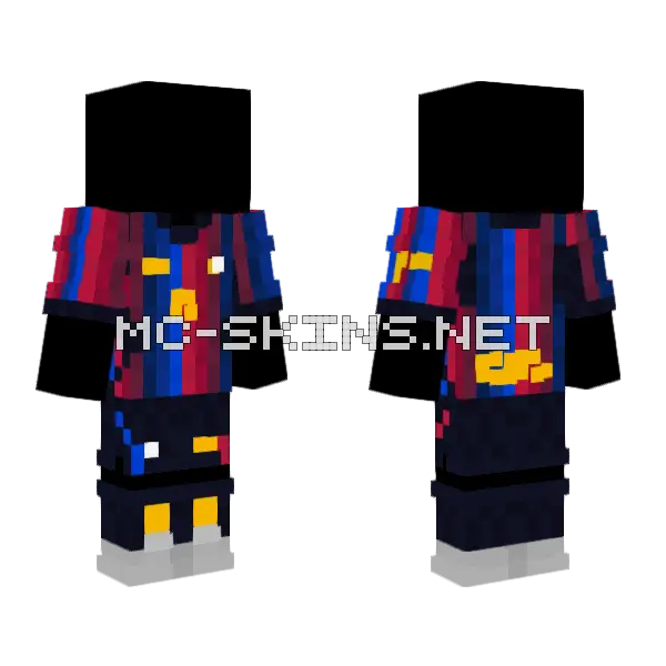Barcelona 26 27 Home SS Minecraft skin, front and back