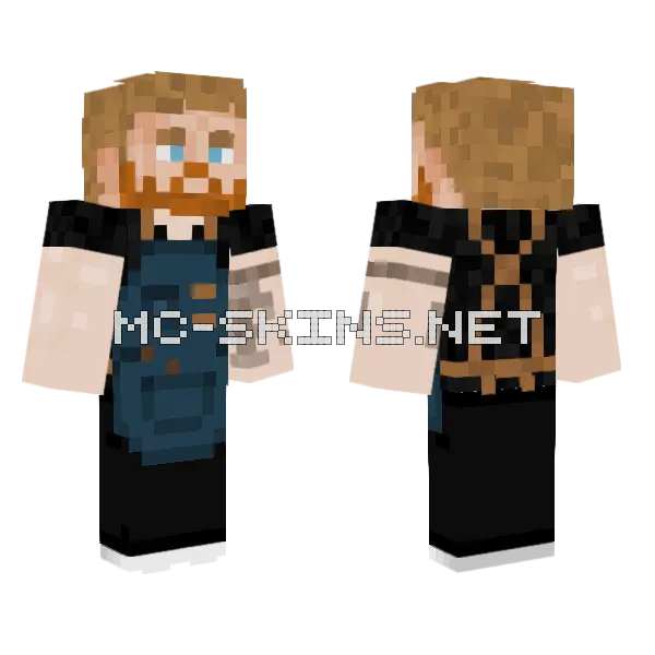 Barista Mik Minecraft skin, front and back