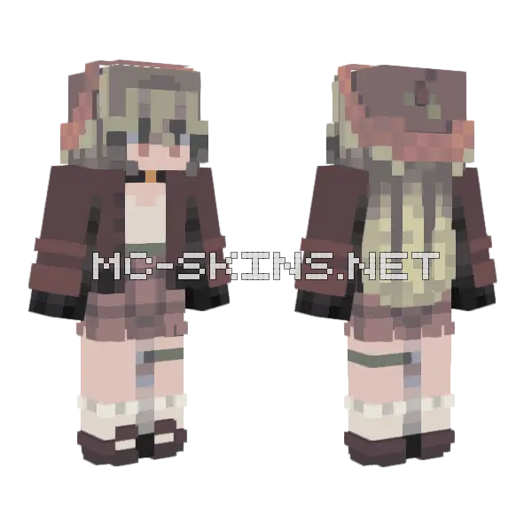 Bark And Bone Minecraft skin, front and back