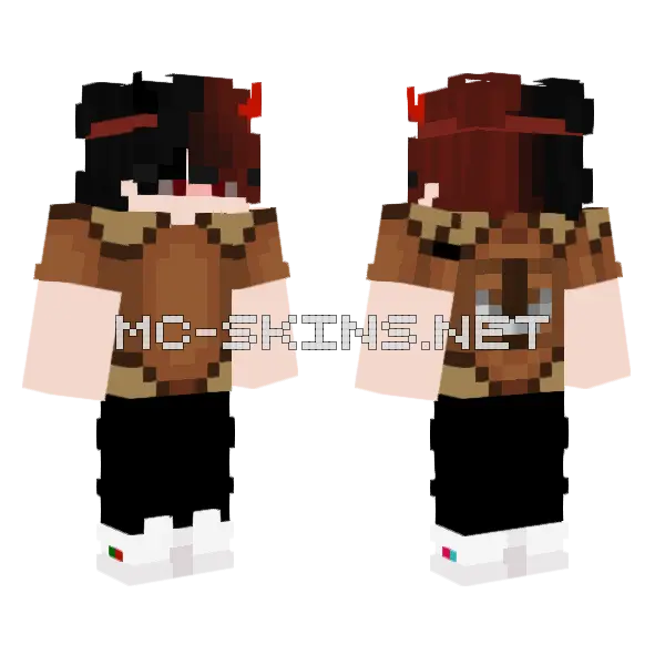 Baroi3 Boy Minecraft skin, front and back