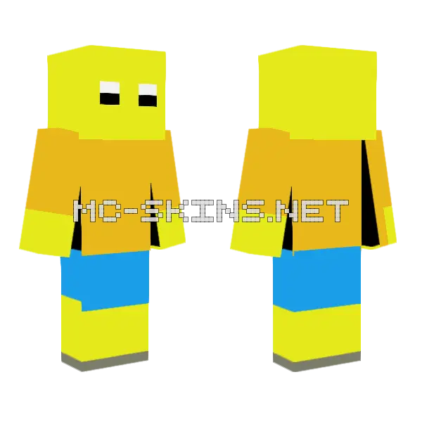 Bart Simpson Minecraft skin, front and back