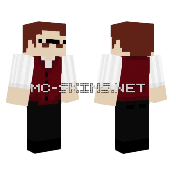 Bartender Outfit, front and back