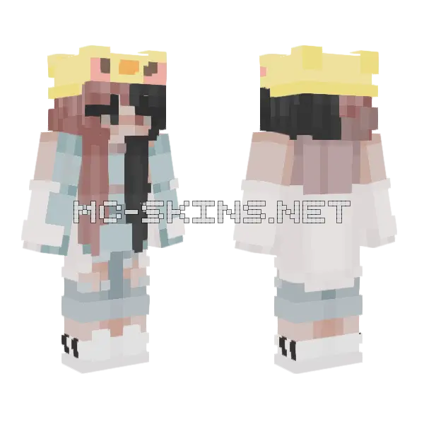 Base Before Edits Minecraft skin, front and back