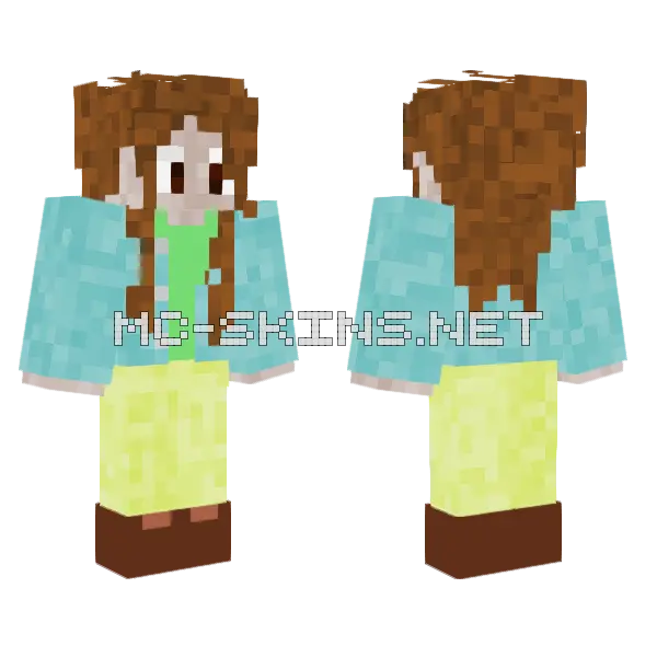 Basic Girl Minecraft skin, front and back