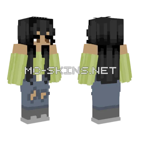 Basic Girl Minecraft skin, front and back