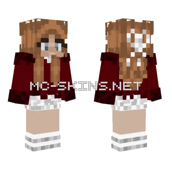 Basic Girl Minecraft skin, front and back