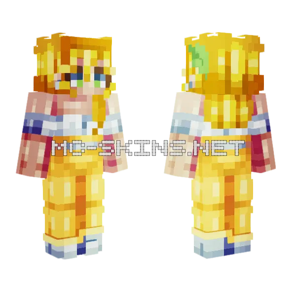 Basil Lemonade Minecraft skin, front and back