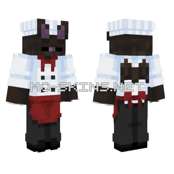 Bat Chef Skin Minecraft skin, front and back