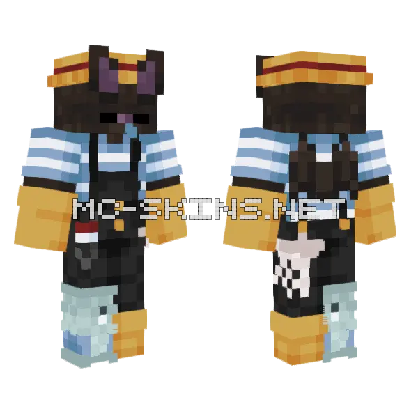 Bat Fisherman Skin Minecraft skin, front and back