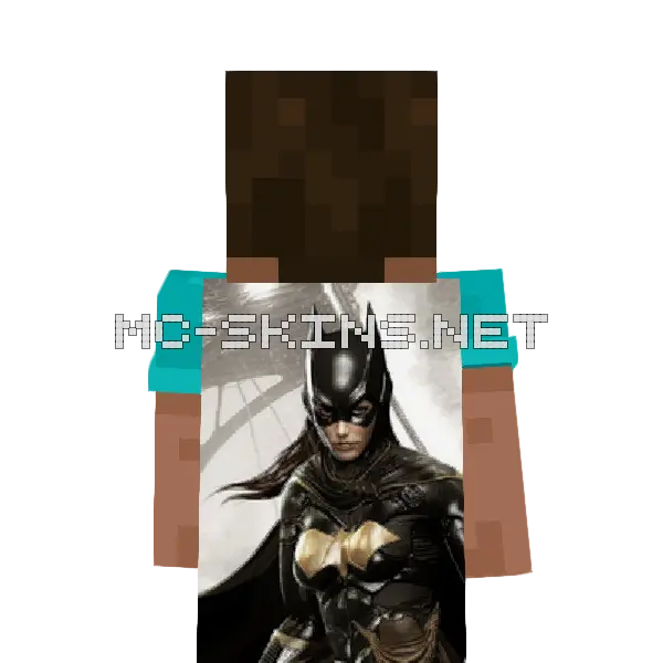 Batgirl cape, outside and lining