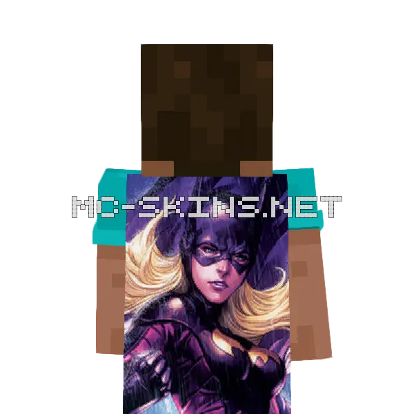 Batgirl VI cape, outside and lining